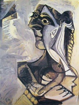 Pablo Picasso Painting - seated woman 1 1971 Pablo Picasso